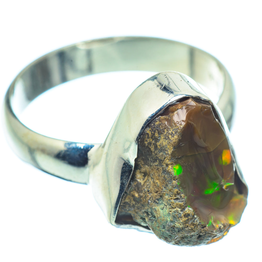 Ethiopian Opal Rings handcrafted by Anasilvercos - RING35586