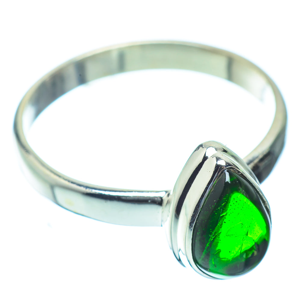 Chrome Diopside Rings handcrafted by Anasilvercos - RING35771