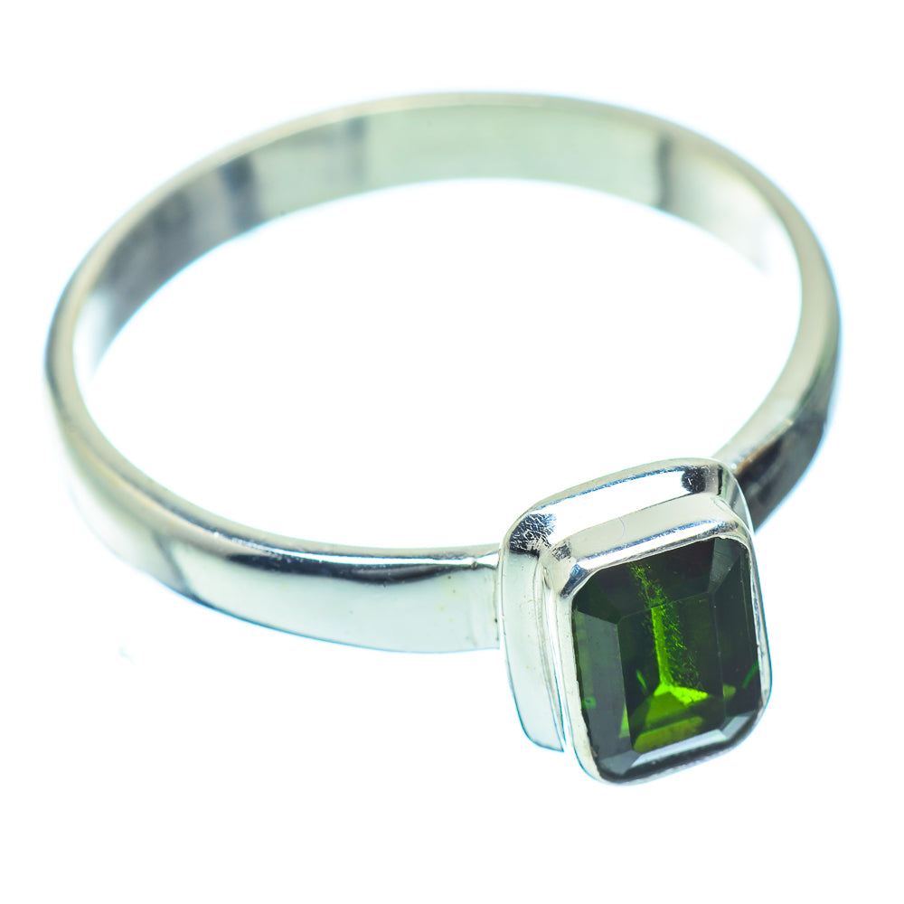 Chrome Diopside Rings handcrafted by Anasilvercos - RING35773