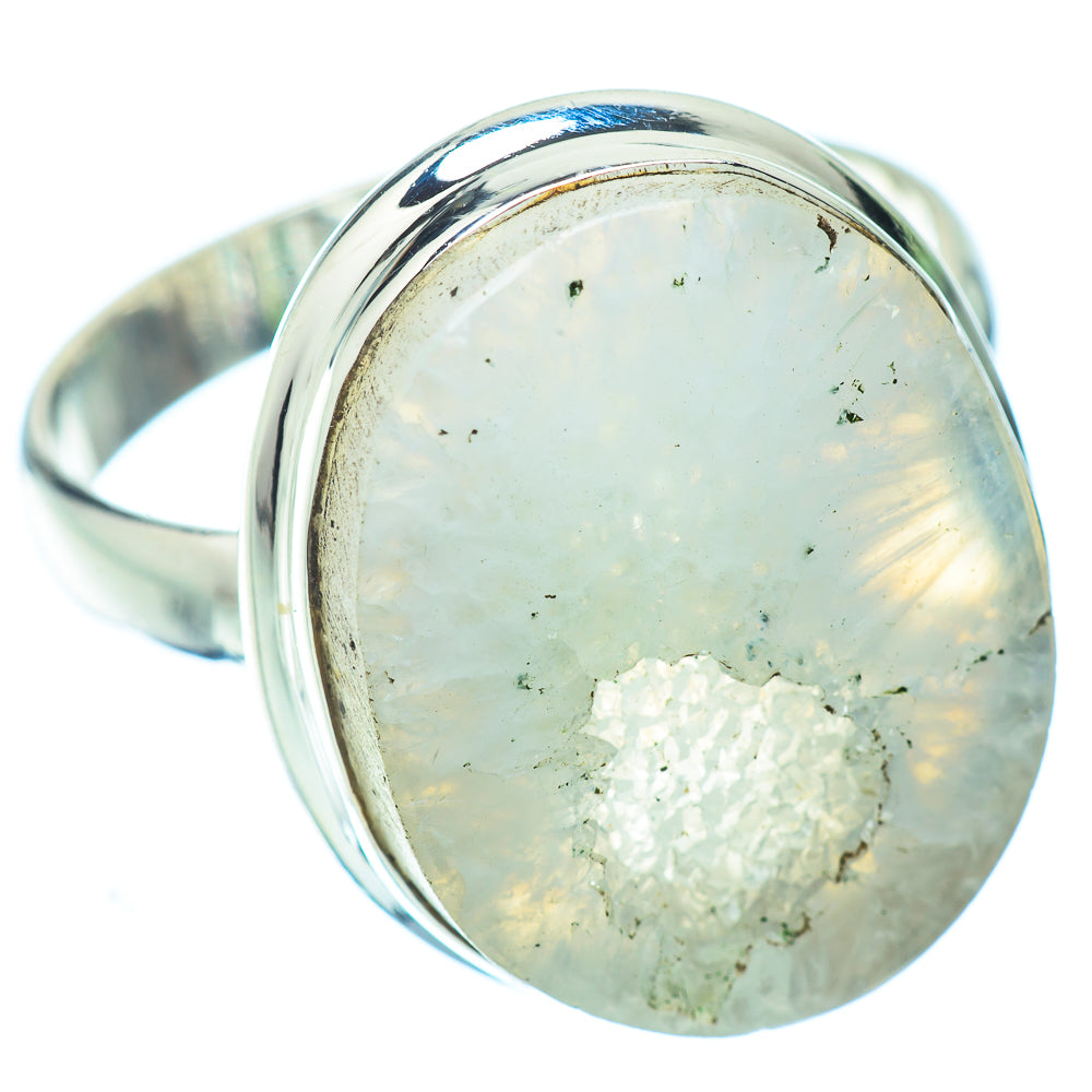 White Geode Slice Rings handcrafted by Anasilvercos - RING35792