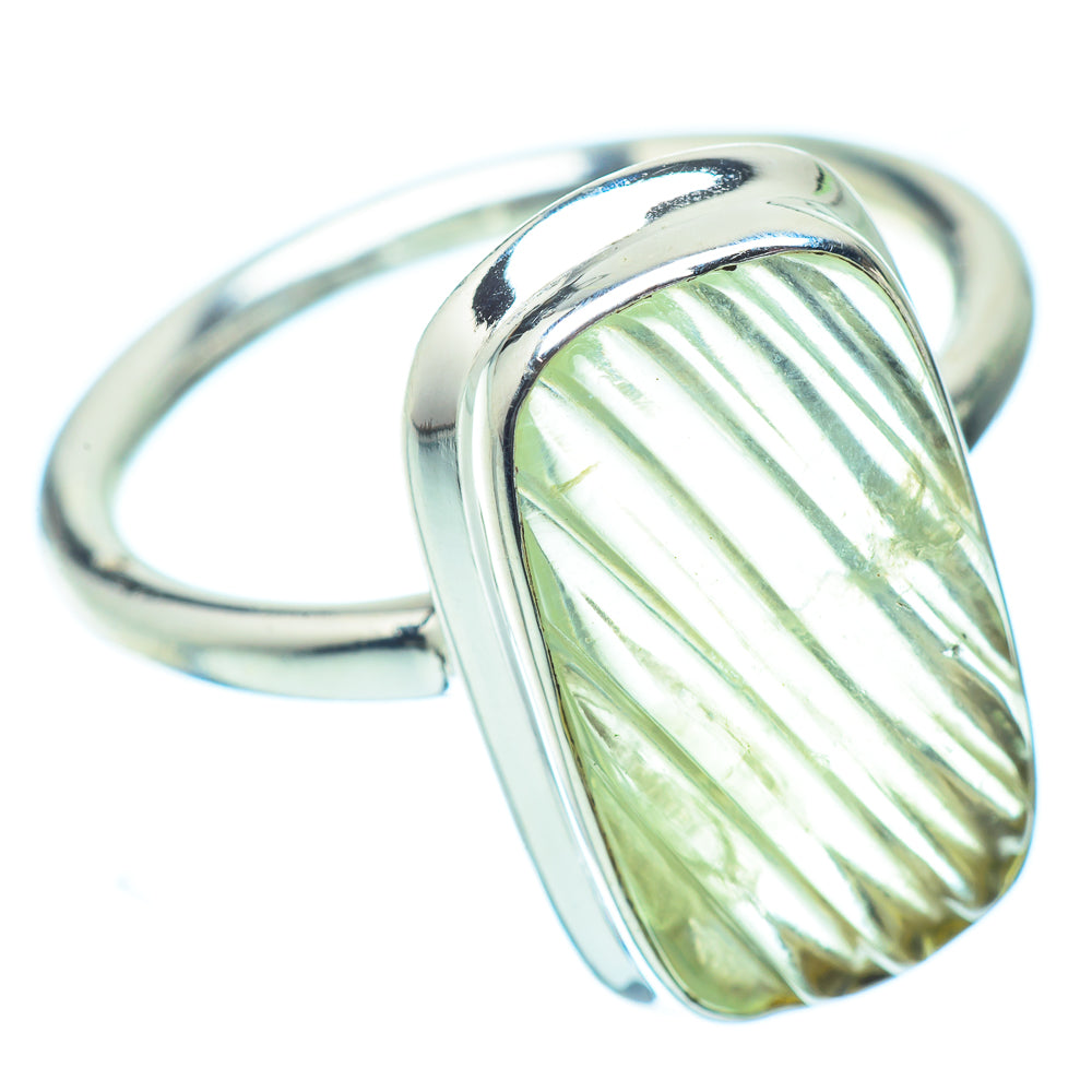 Prehnite Rings handcrafted by Anasilvercos - RING35797