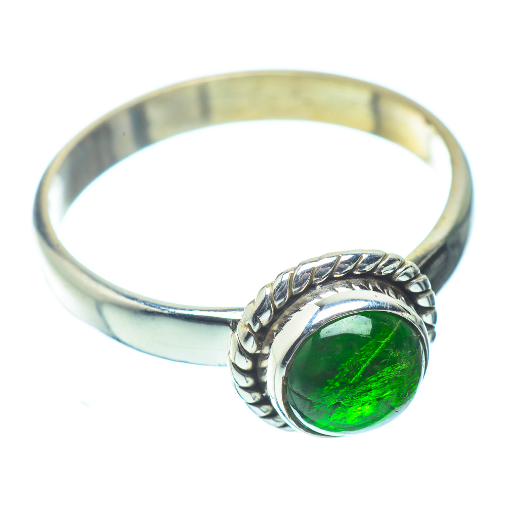 Chrome Diopside Rings handcrafted by Anasilvercos - RING35819