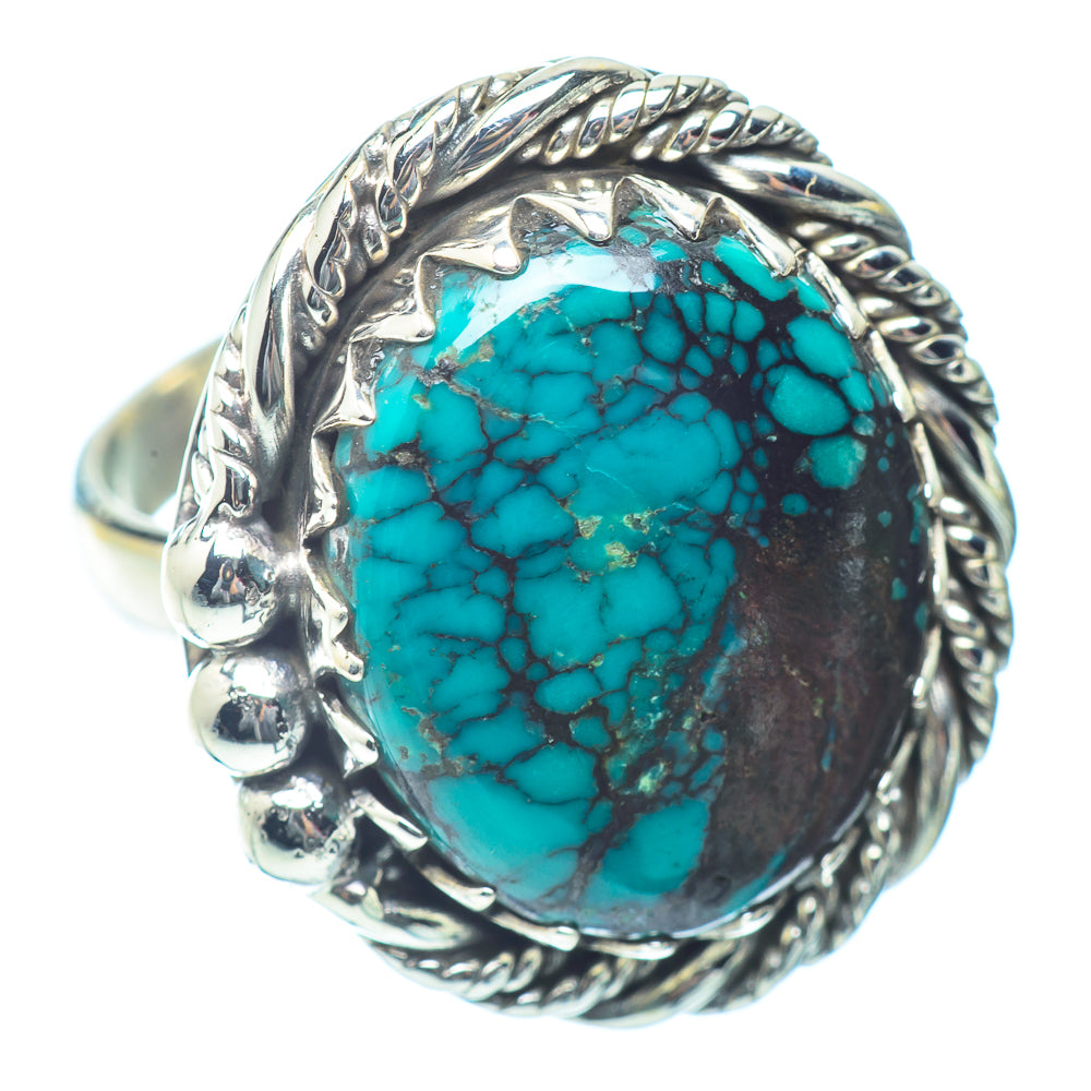 Tibetan Turquoise Rings handcrafted by Anasilvercos - RING35980
