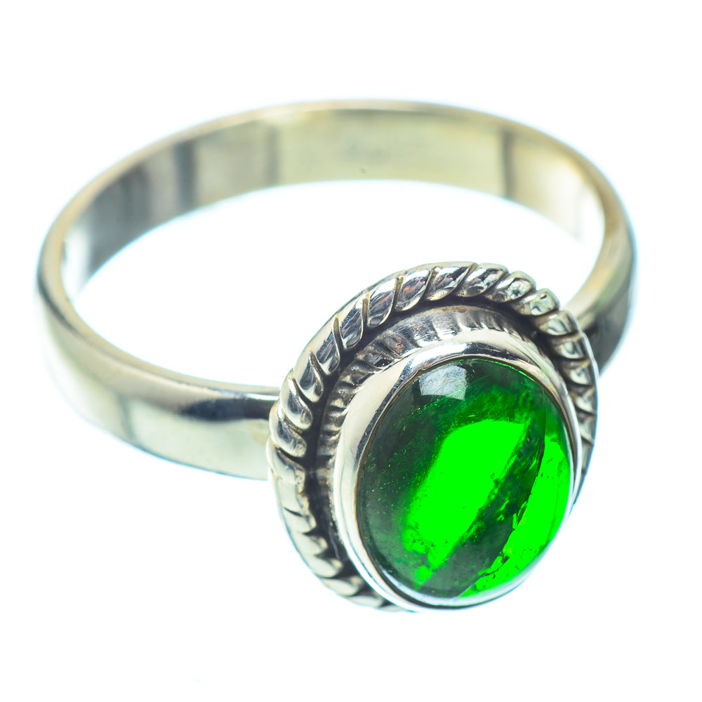 Chrome Diopside Rings handcrafted by Anasilvercos - RING35983