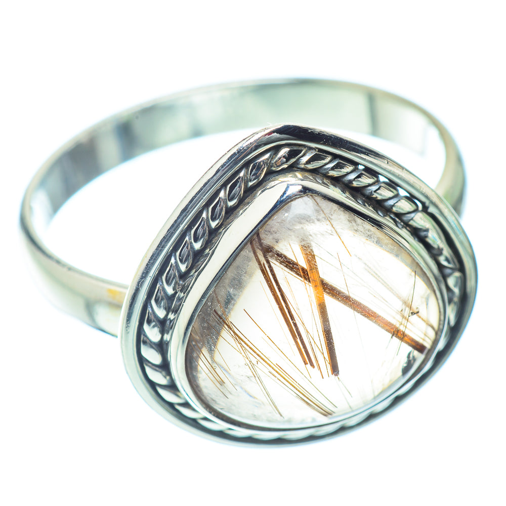 Rutilated Quartz Rings handcrafted by Anasilvercos - RING36000