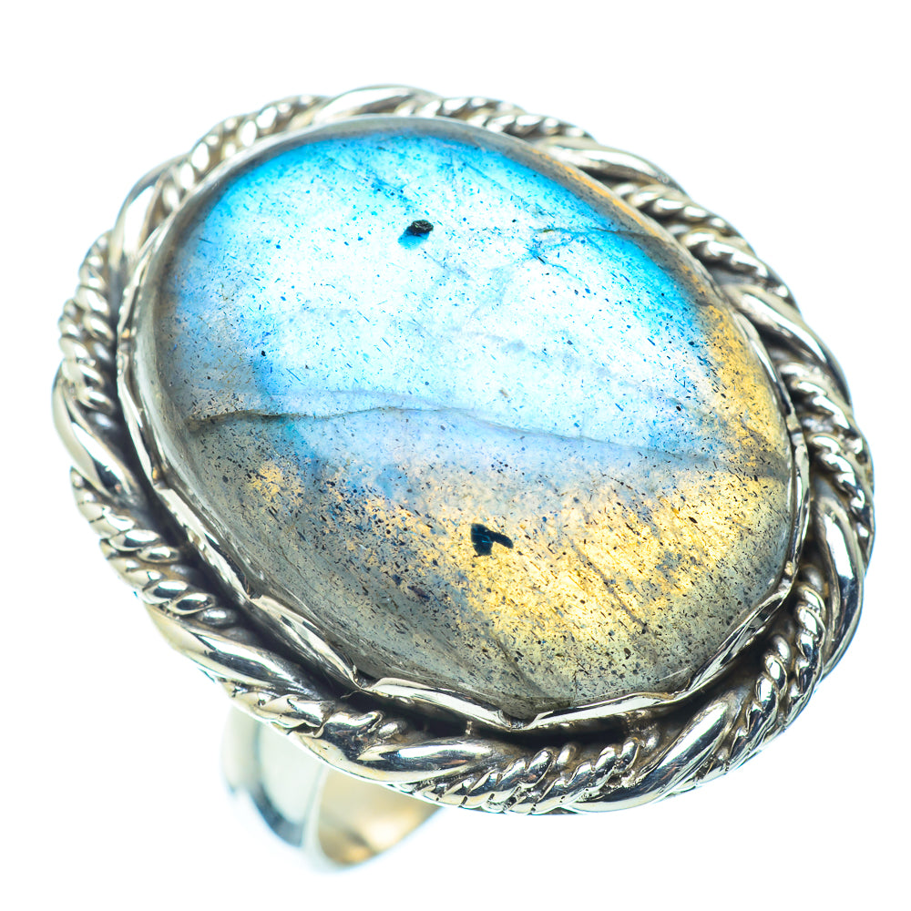 Labradorite Rings handcrafted by Anasilvercos - RING36090