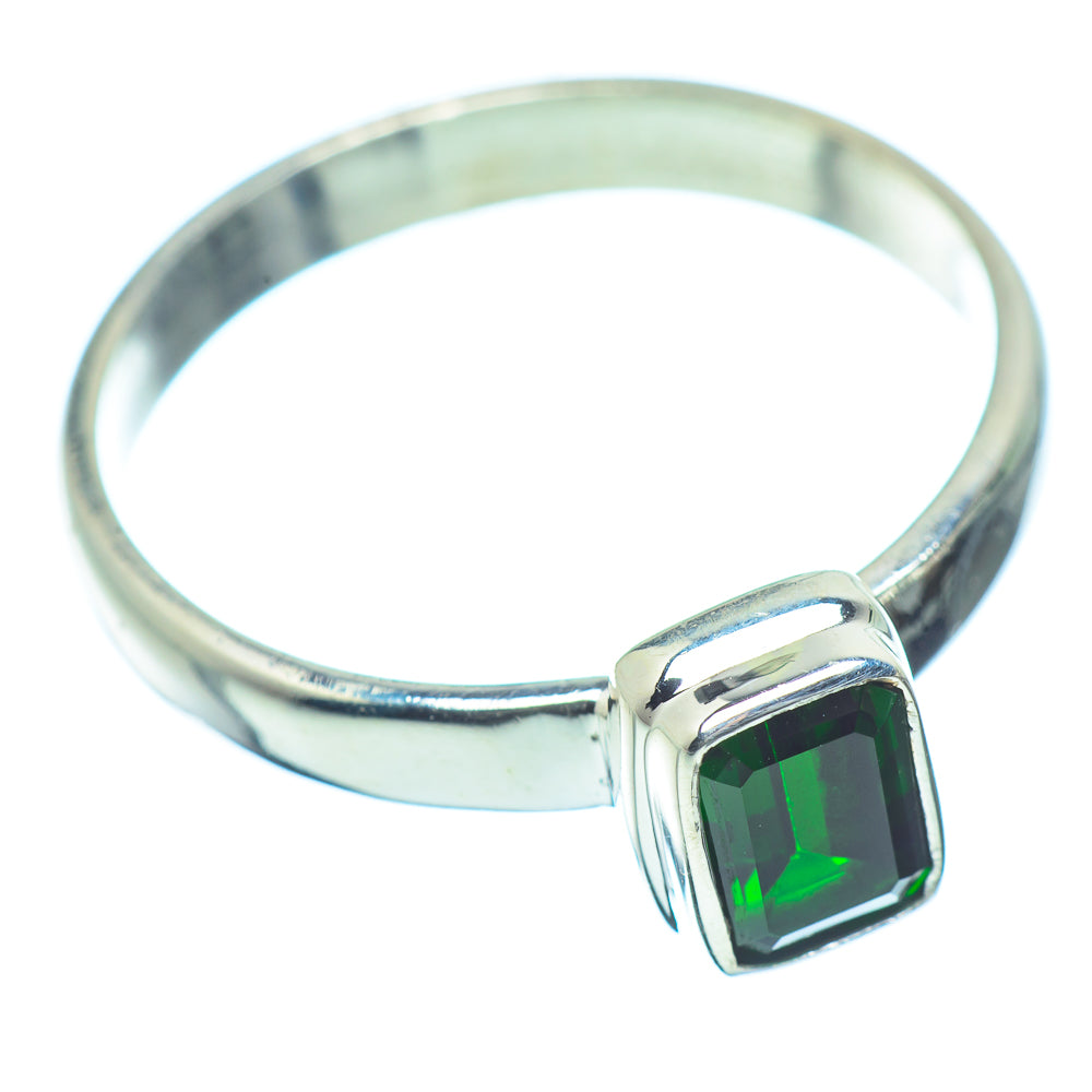 Chrome Diopside Rings handcrafted by Anasilvercos - RING36118