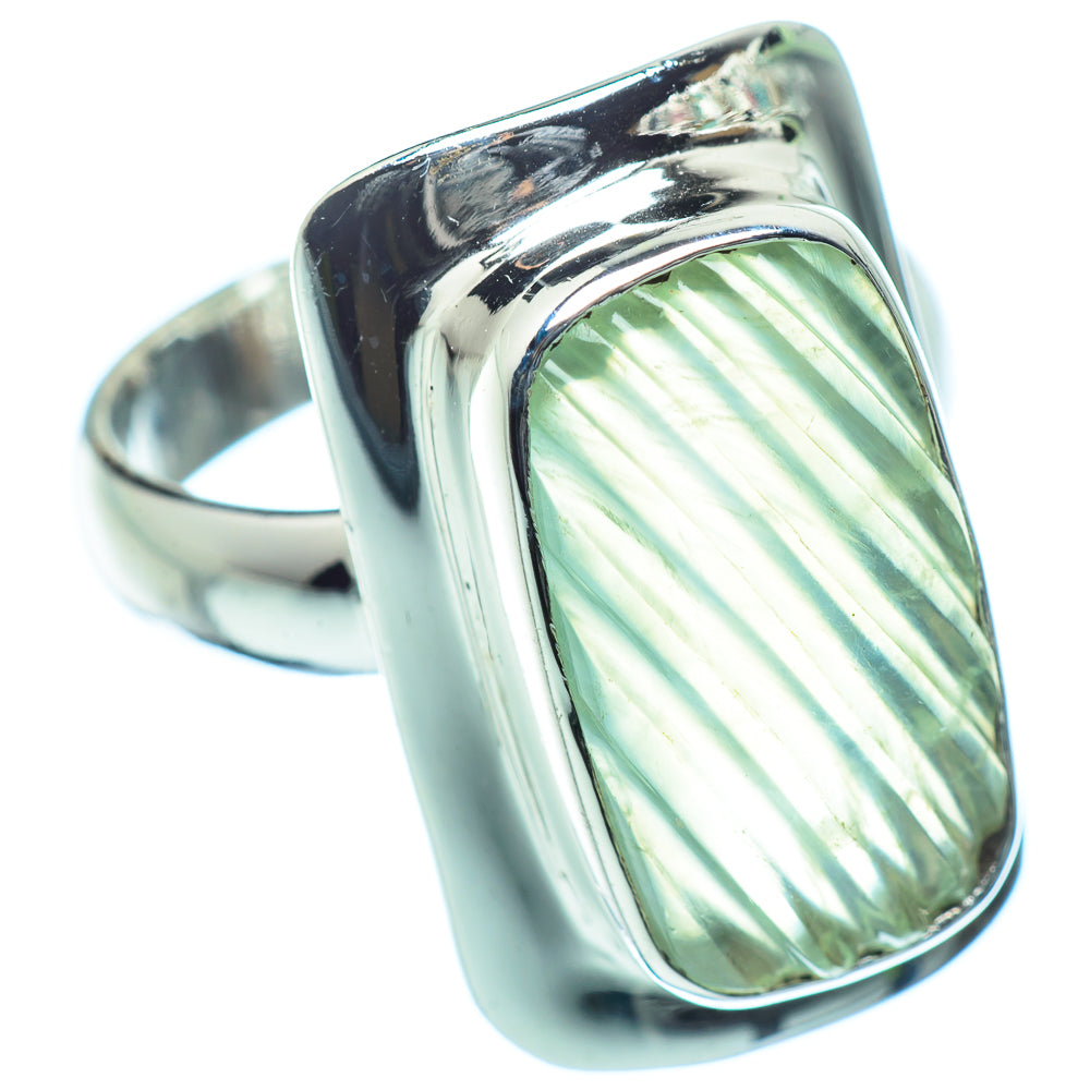Prehnite Rings handcrafted by Anasilvercos - RING36119