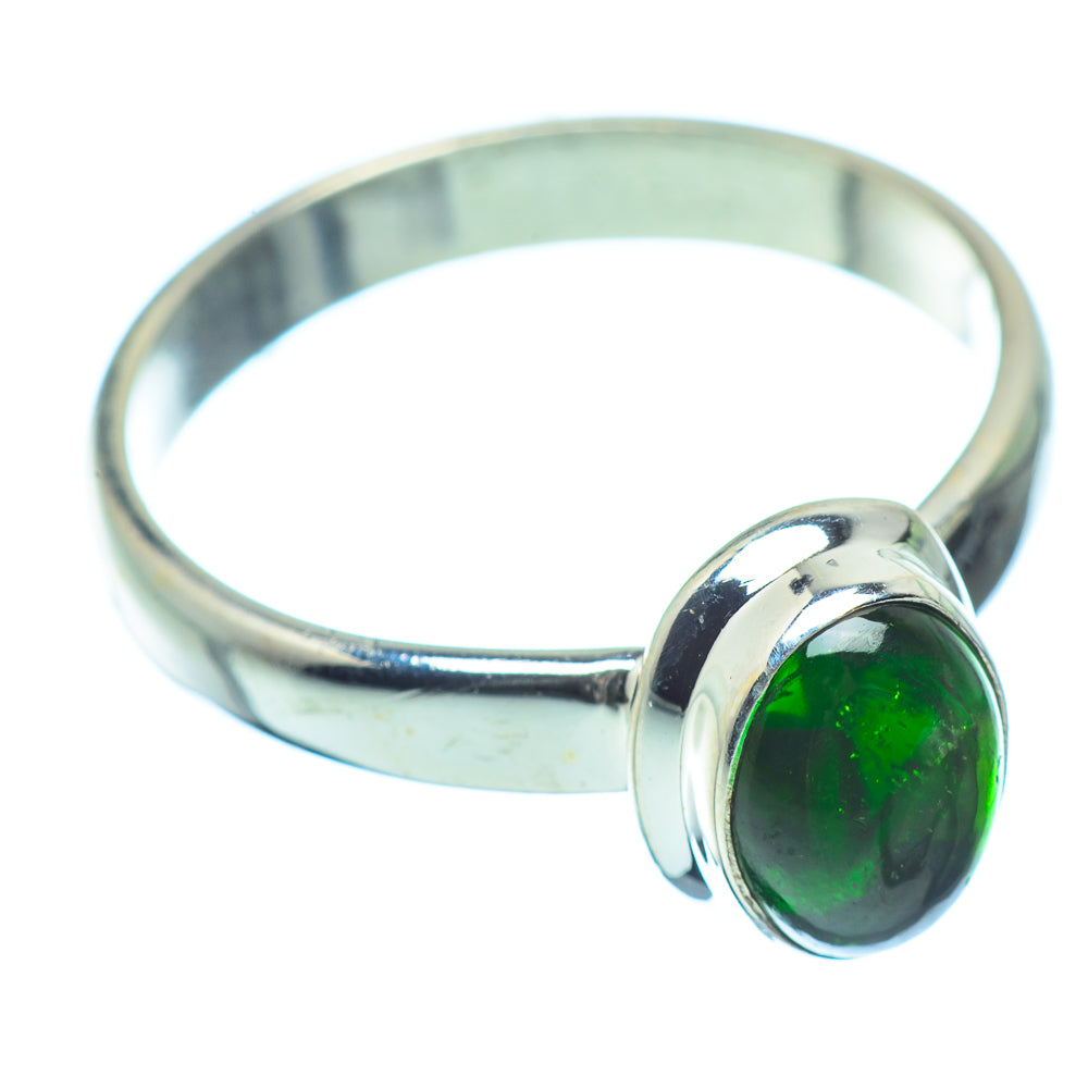 Chrome Diopside Rings handcrafted by Anasilvercos - RING36154