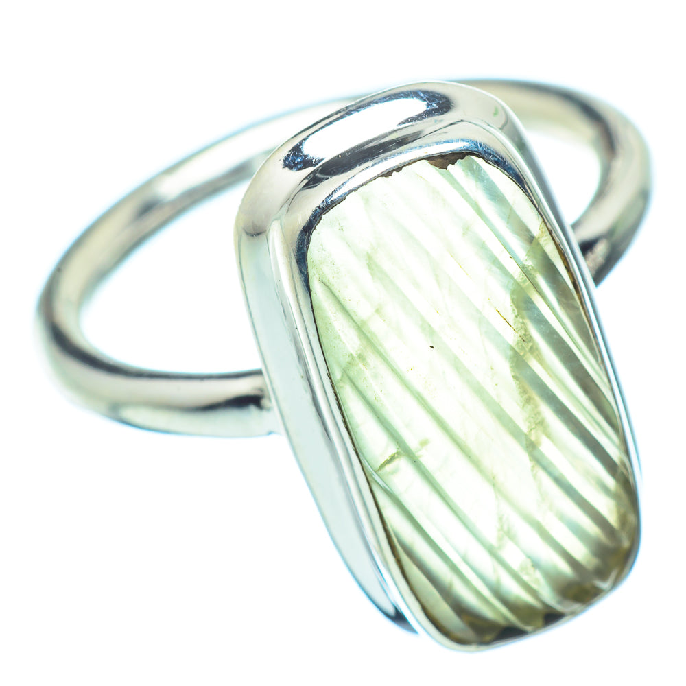 Prehnite Rings handcrafted by Anasilvercos - RING36155