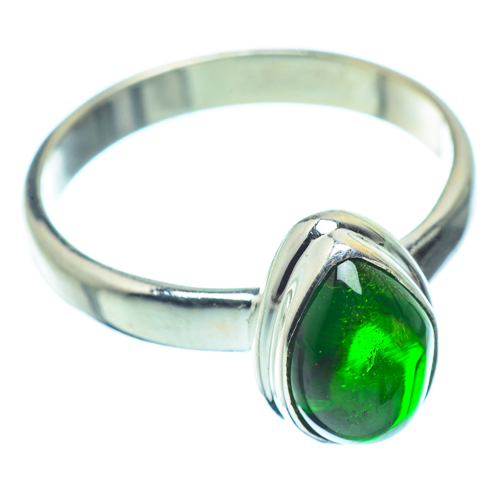 Chrome Diopside Rings handcrafted by Anasilvercos - RING36199