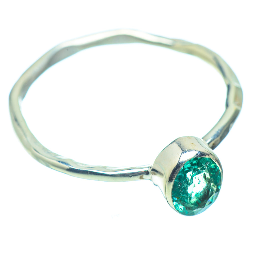 Zambian Emerald Rings handcrafted by Anasilvercos - RING36201