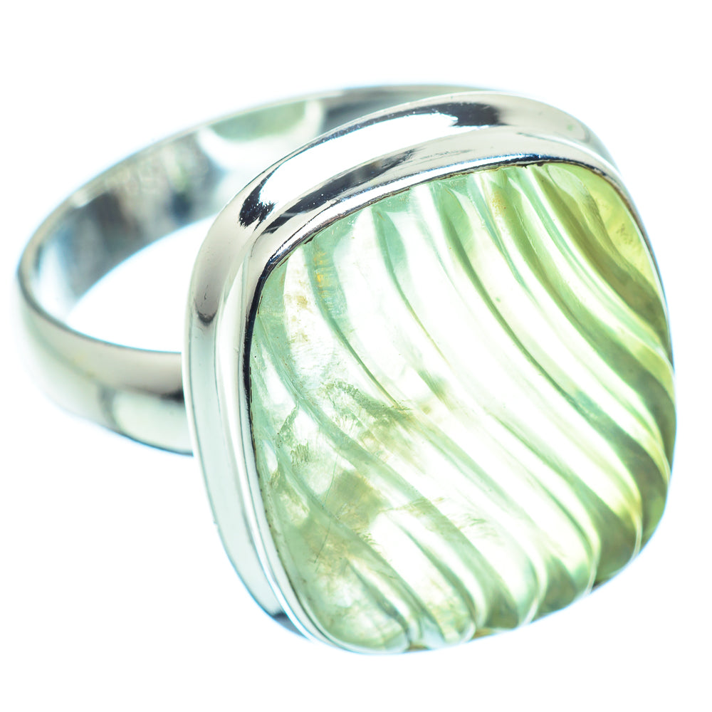 Prehnite Rings handcrafted by Anasilvercos - RING36207
