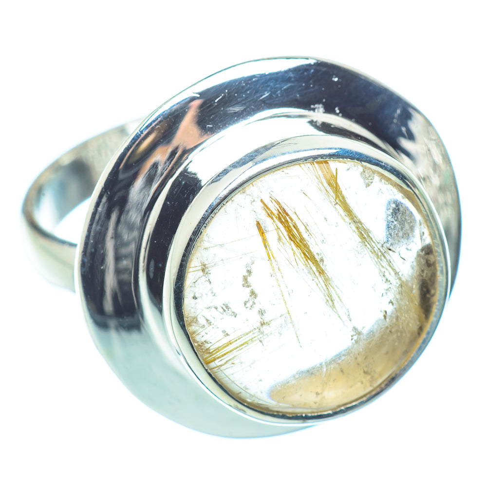 Rutilated Quartz Rings handcrafted by Anasilvercos - RING36219