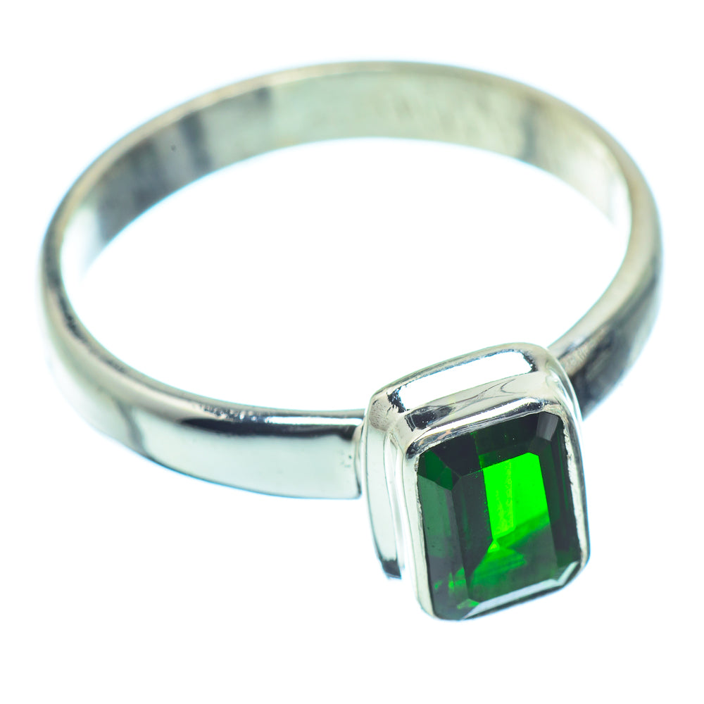 Chrome Diopside Rings handcrafted by Anasilvercos - RING36244
