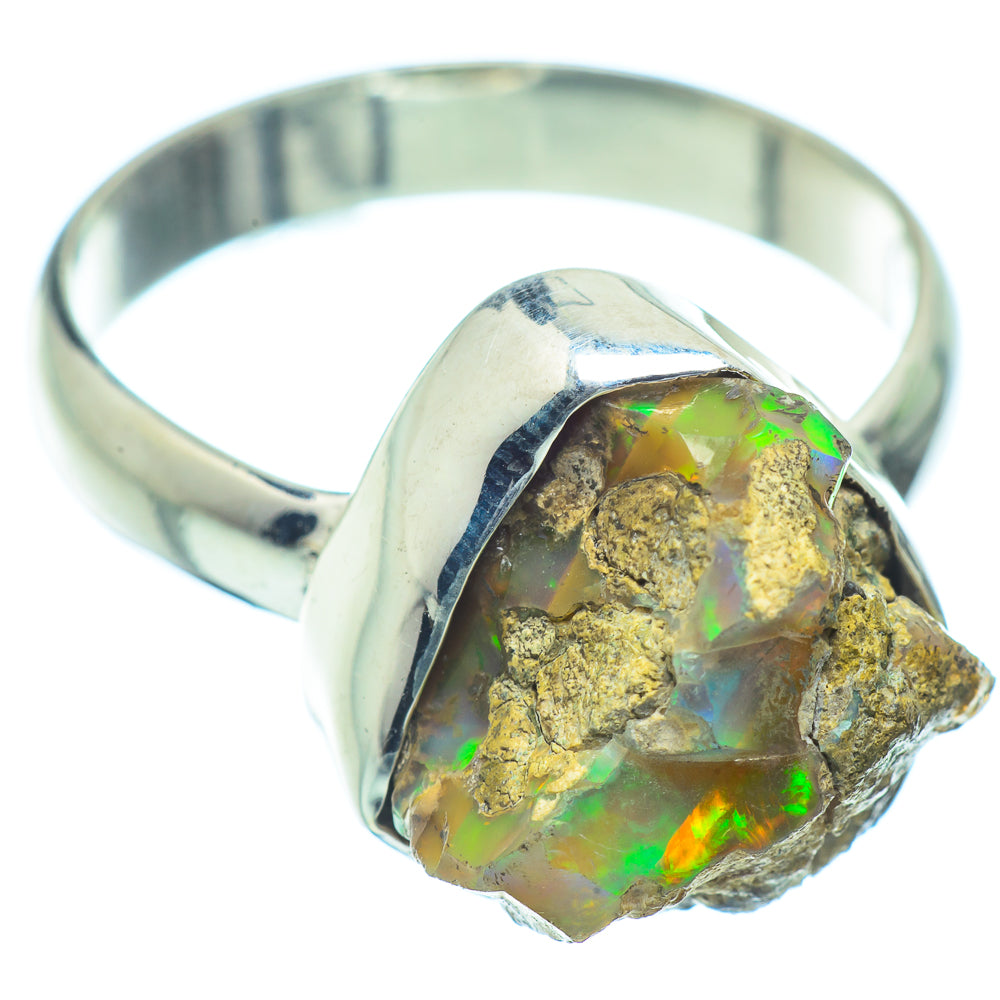 Ethiopian Opal Rings handcrafted by Anasilvercos - RING36272