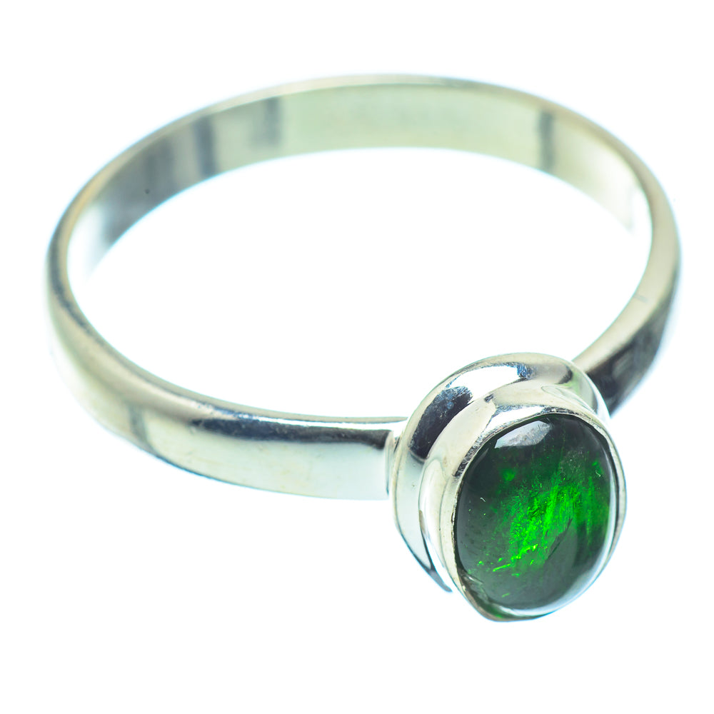 Chrome Diopside Rings handcrafted by Anasilvercos - RING36329