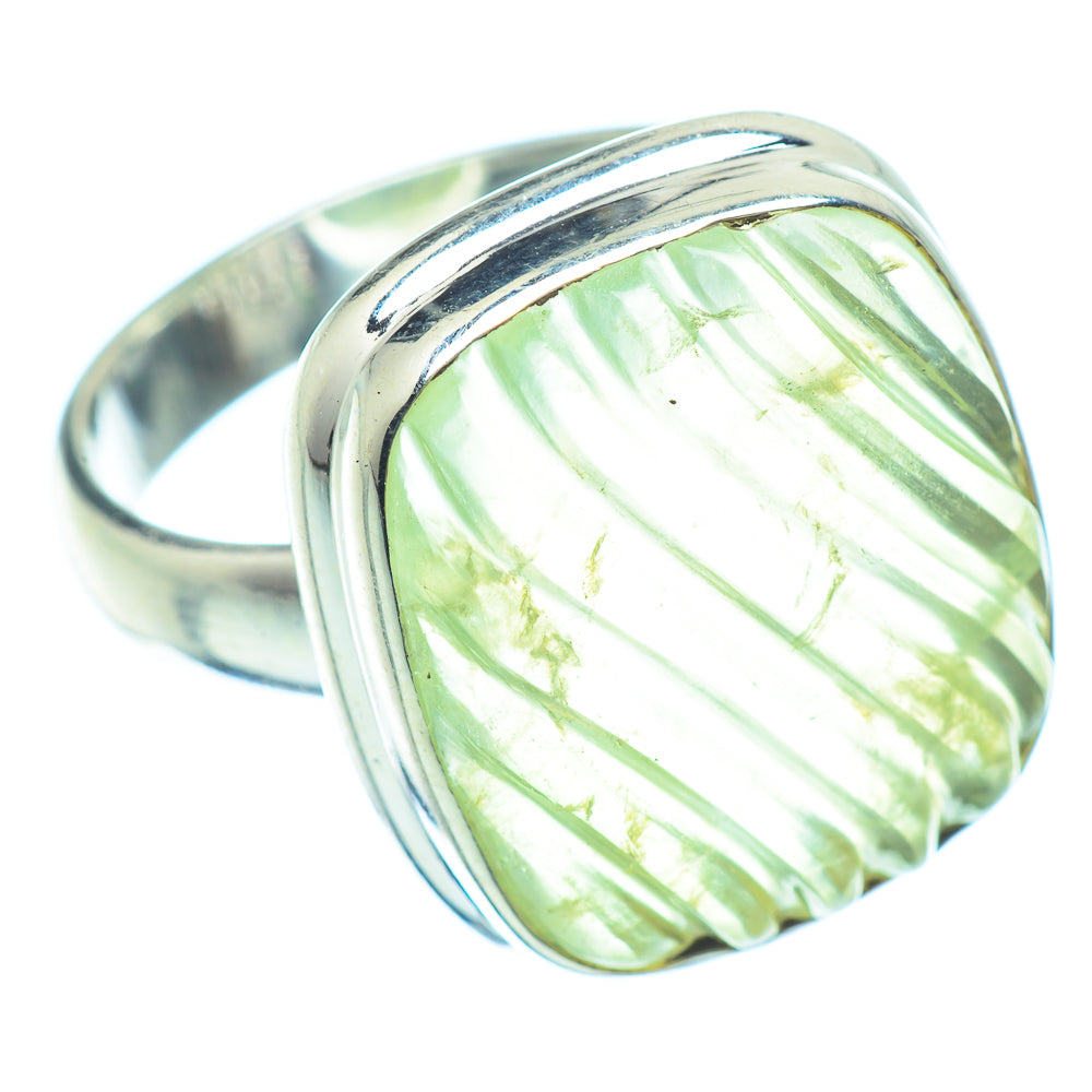 Prehnite Rings handcrafted by Anasilvercos - RING36331