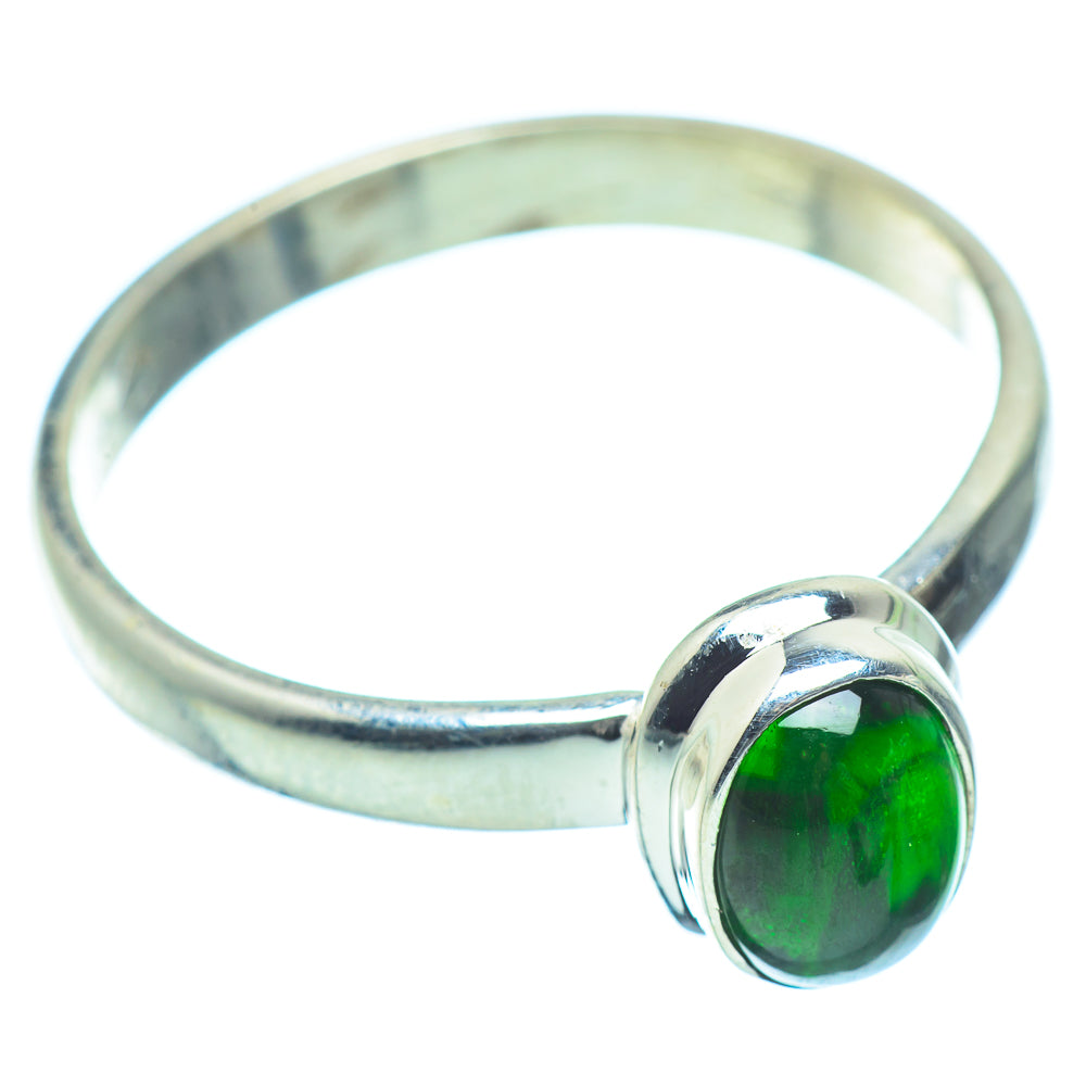 Chrome Diopside Rings handcrafted by Anasilvercos - RING36367