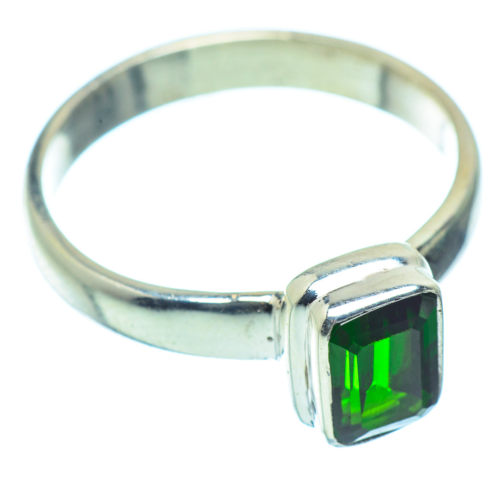 Chrome Diopside Rings handcrafted by Anasilvercos - RING36404