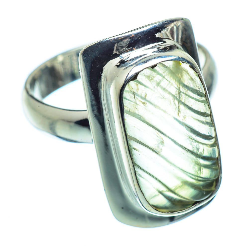 Prehnite Rings handcrafted by Anasilvercos - RING36559