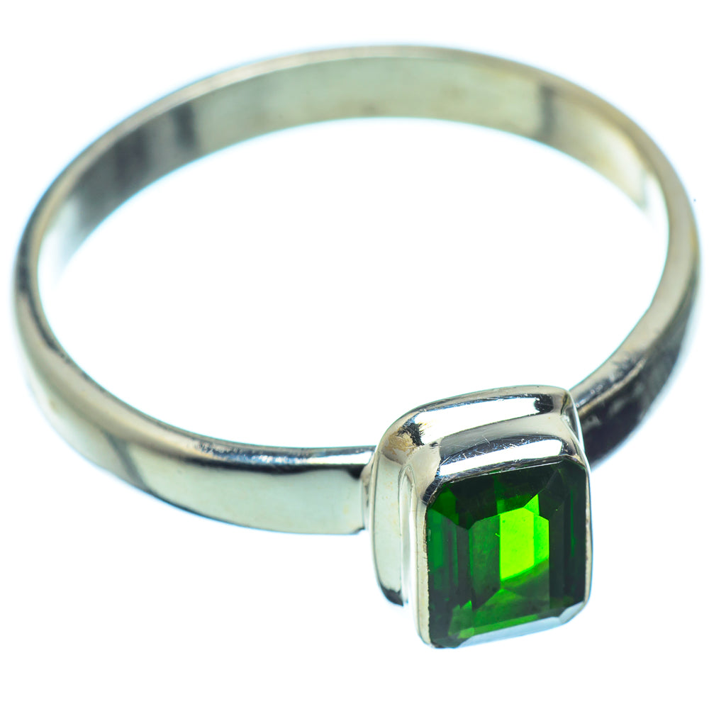 Chrome Diopside Rings handcrafted by Anasilvercos - RING36634