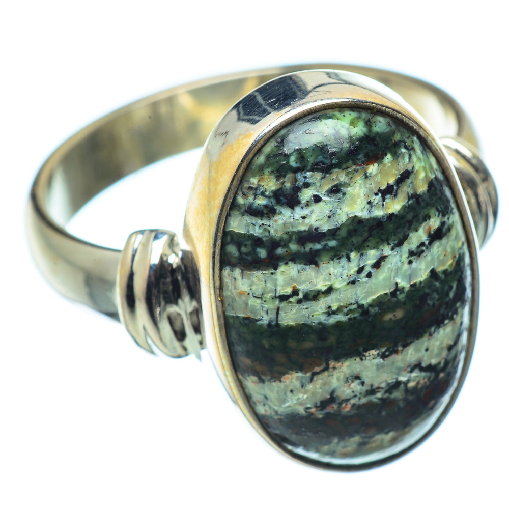 Lizard Jasper Rings handcrafted by Anasilvercos - RING36637
