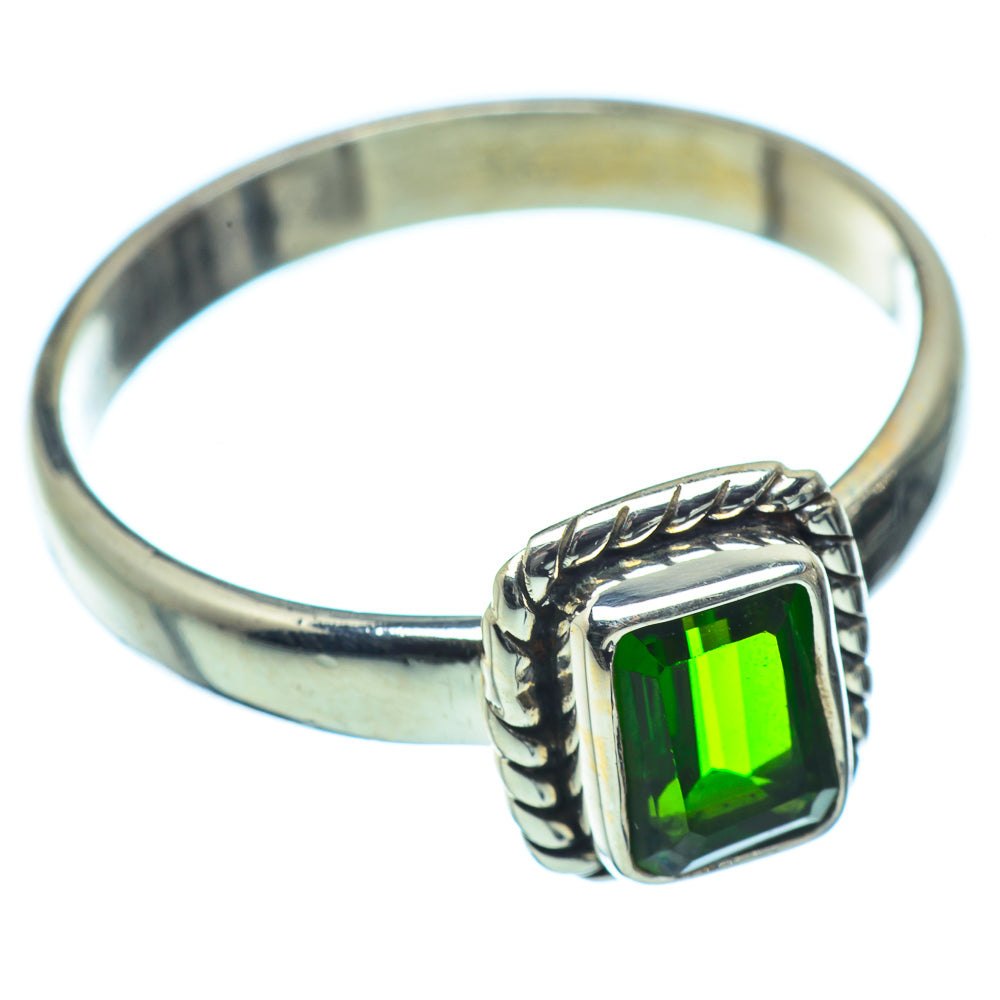 Chrome Diopside Rings handcrafted by Anasilvercos - RING36752