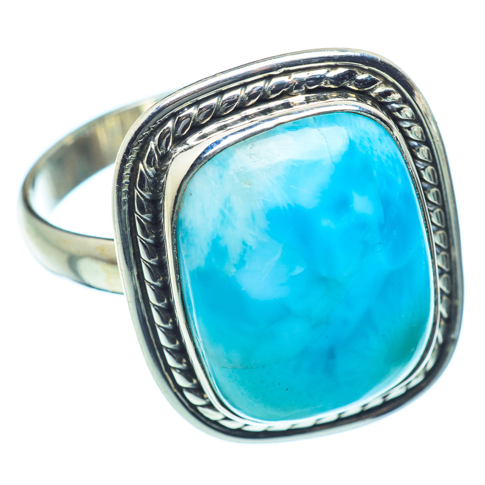 Larimar Rings handcrafted by Anasilvercos - RING36807