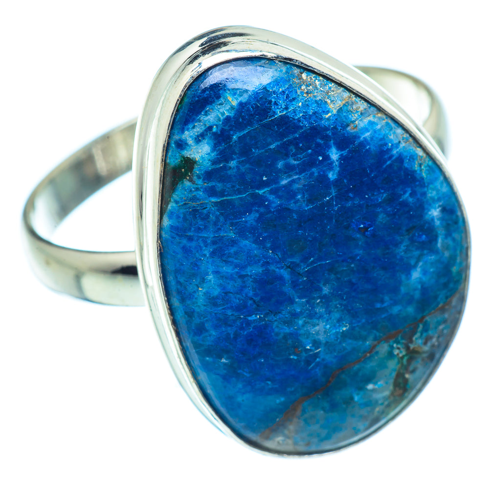 Chrysocolla In Quartz Rings handcrafted by Anasilvercos - RING36874