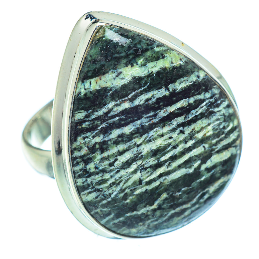 Lizard Jasper Rings handcrafted by Anasilvercos - RING36883