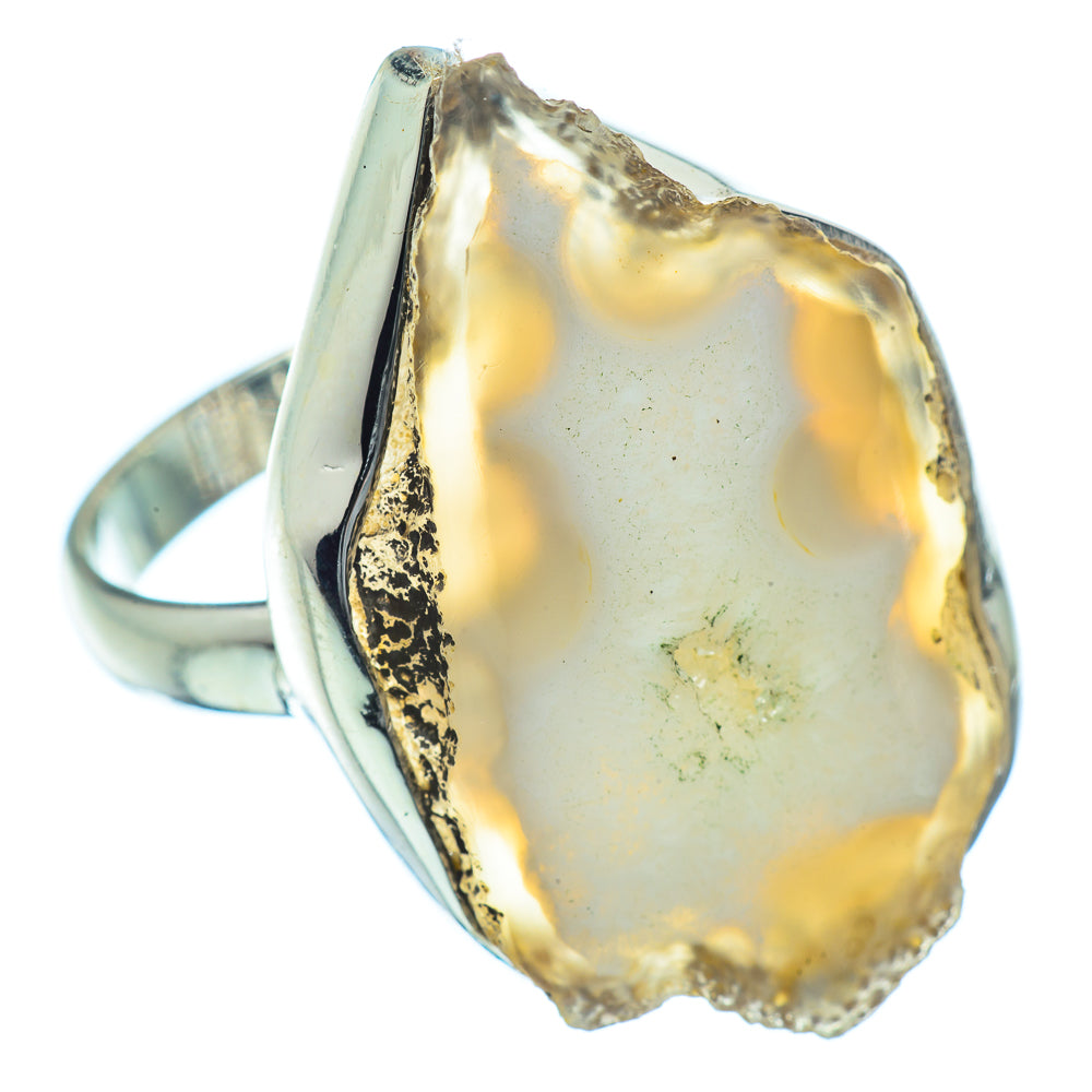 Occo Geode Slice Rings handcrafted by Anasilvercos - RING36885
