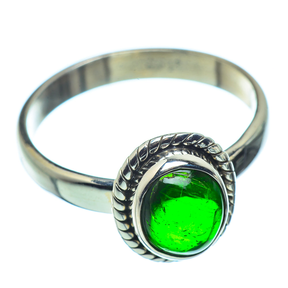 Chrome Diopside Rings handcrafted by Anasilvercos - RING36955