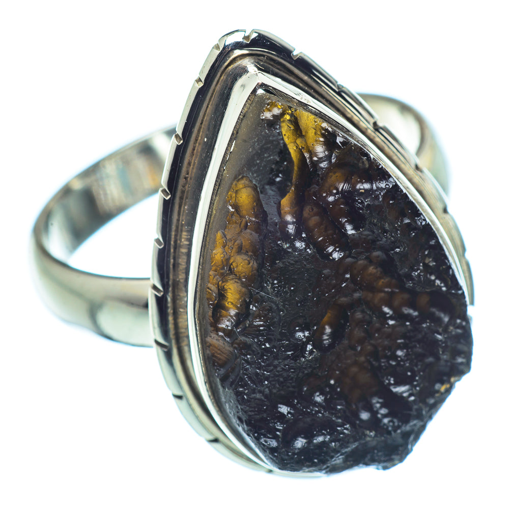 Tektite Rings handcrafted by Anasilvercos - RING37017