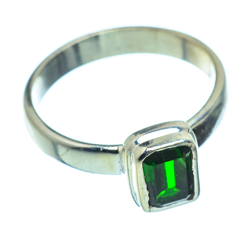 Chrome Diopside Rings handcrafted by Anasilvercos - RING37038