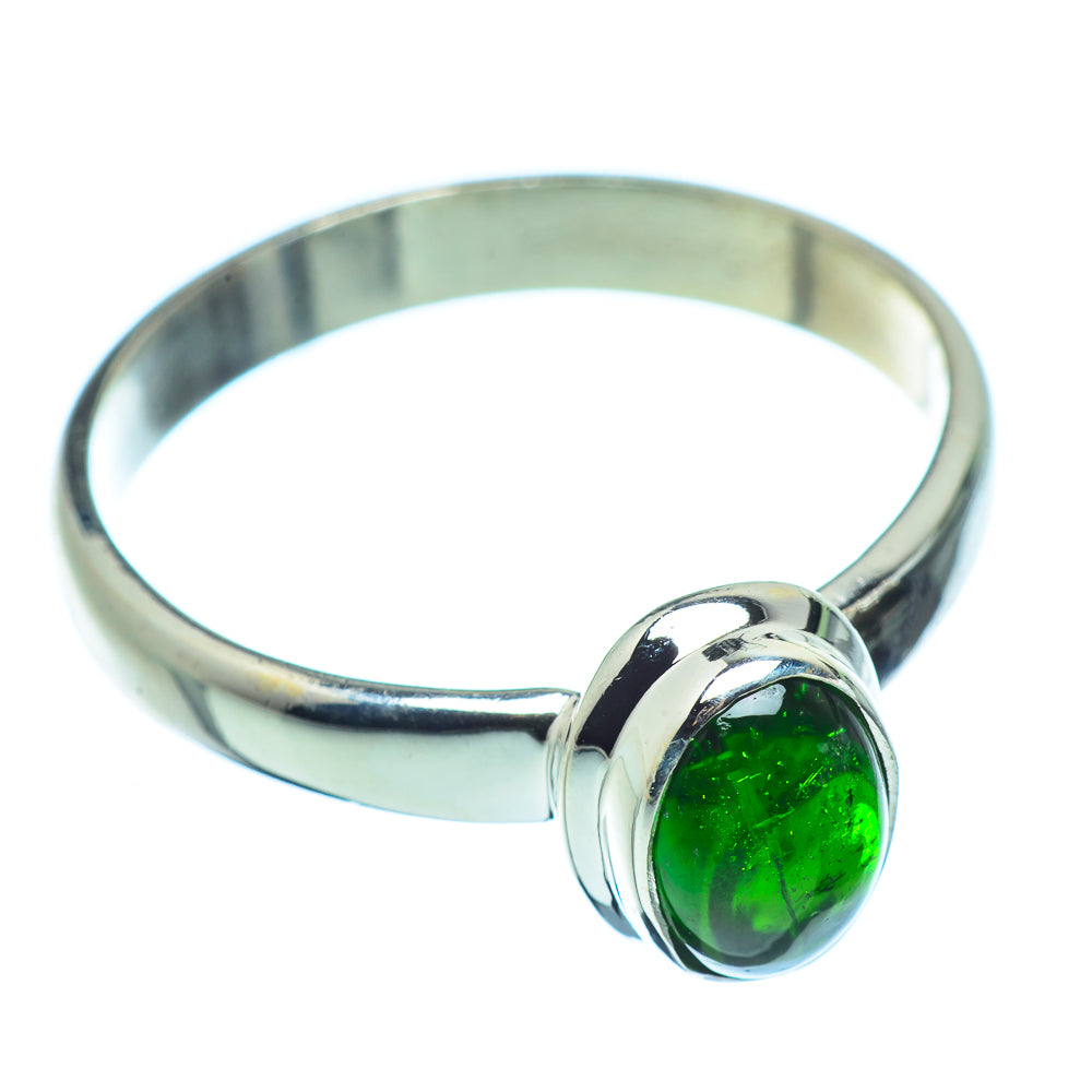 Chrome Diopside Rings handcrafted by Anasilvercos - RING37144