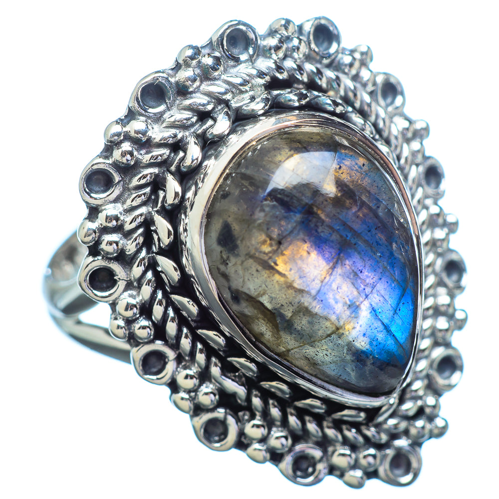 Labradorite Rings handcrafted by Anasilvercos - RING3717