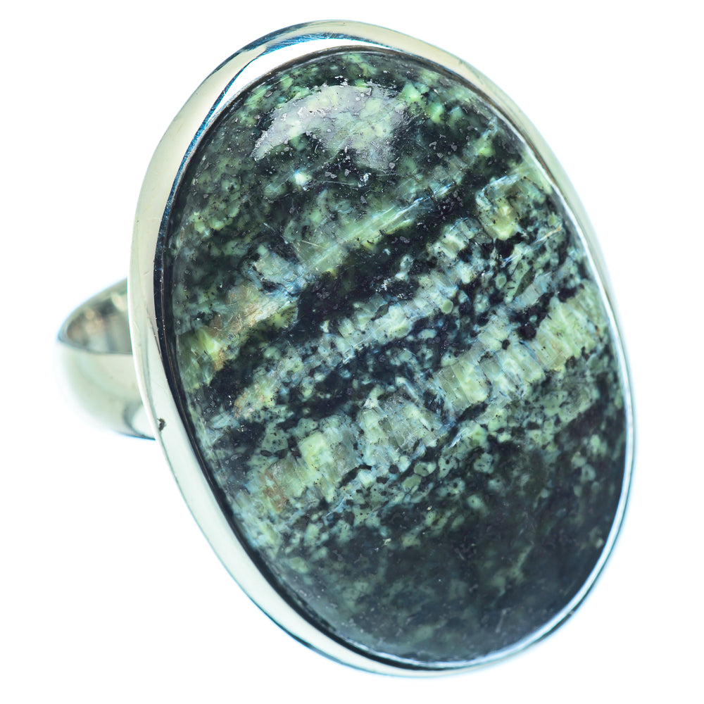 Lizard Jasper Rings handcrafted by Anasilvercos - RING37244