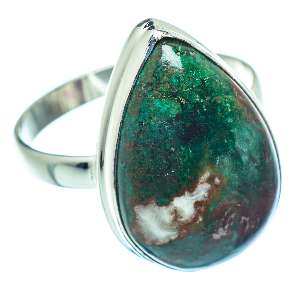 Chrysocolla Rings handcrafted by Anasilvercos - RING37247