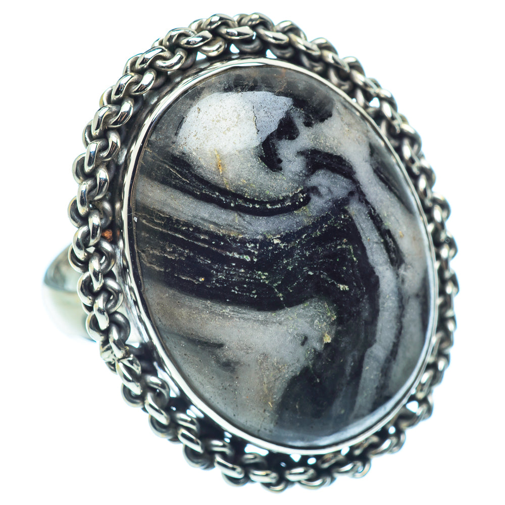 Pinolith Jasper Rings handcrafted by Anasilvercos - RING37275