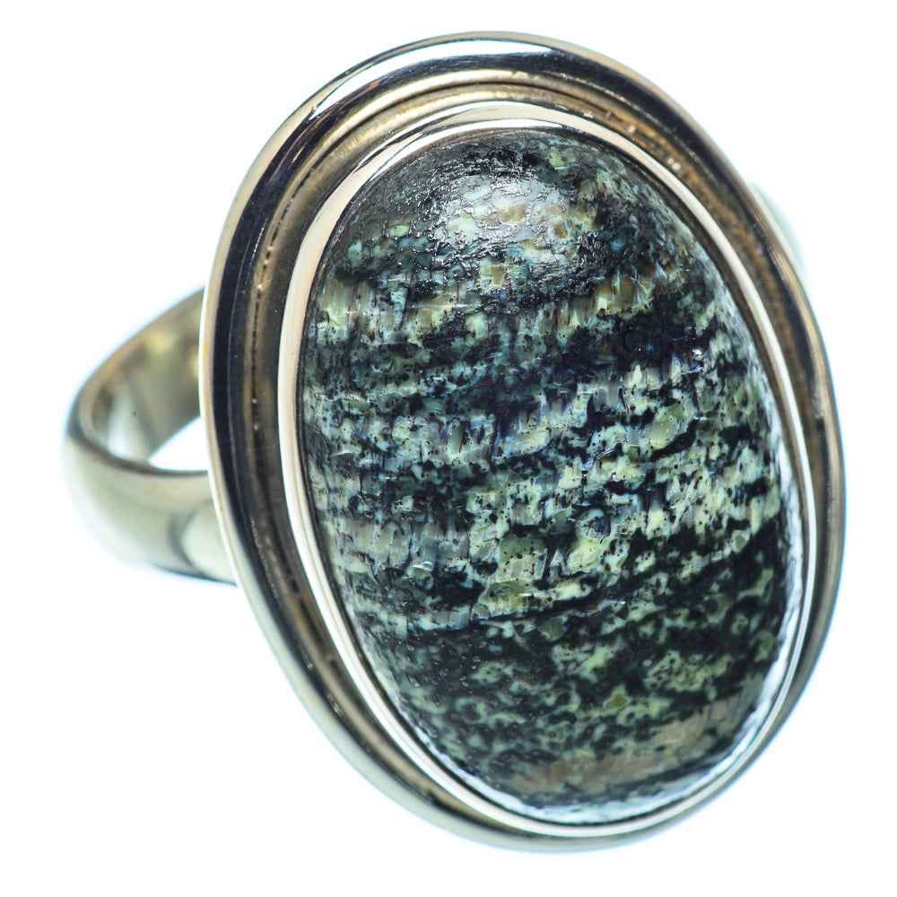 Lizard Jasper Rings handcrafted by Anasilvercos - RING37318