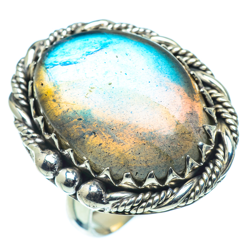 Labradorite Rings handcrafted by Anasilvercos - RING37533