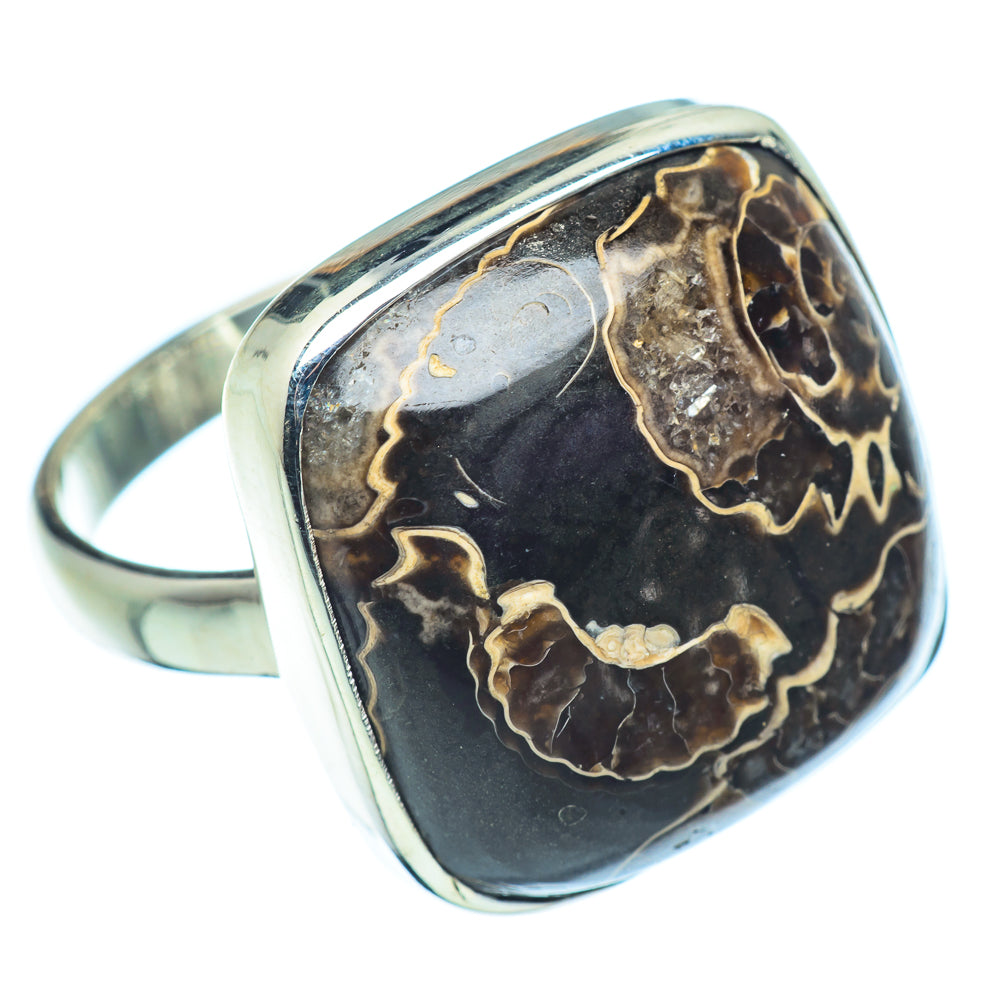 Marston Marble Fossil Rings handcrafted by Anasilvercos - RING37546