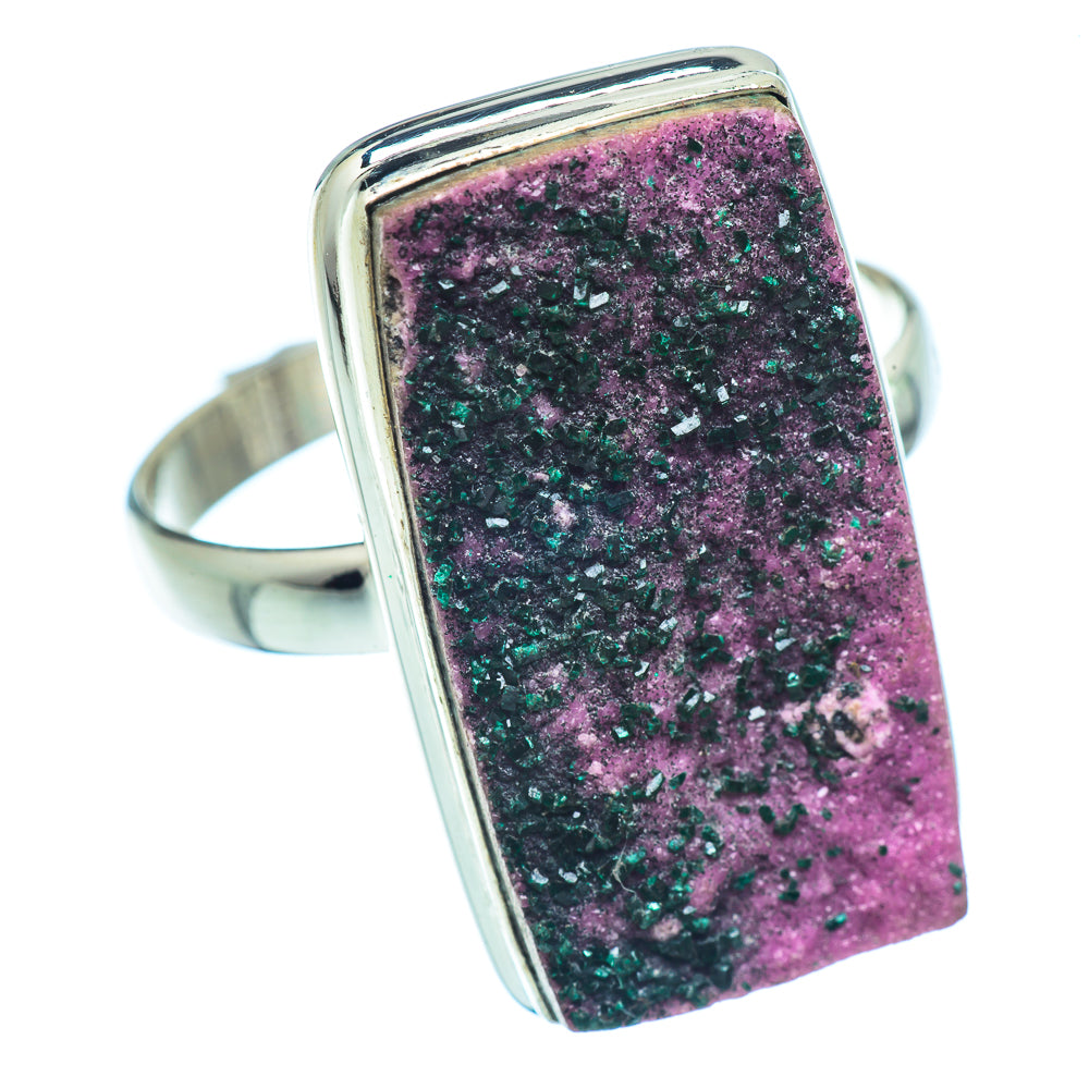 Cobalto Calcite Druzy Rings handcrafted by Anasilvercos - RING37562
