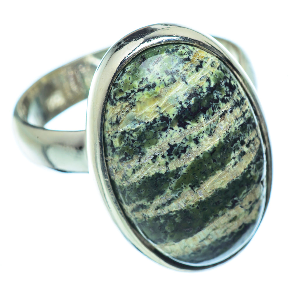 Lizard Jasper Rings handcrafted by Anasilvercos - RING37714