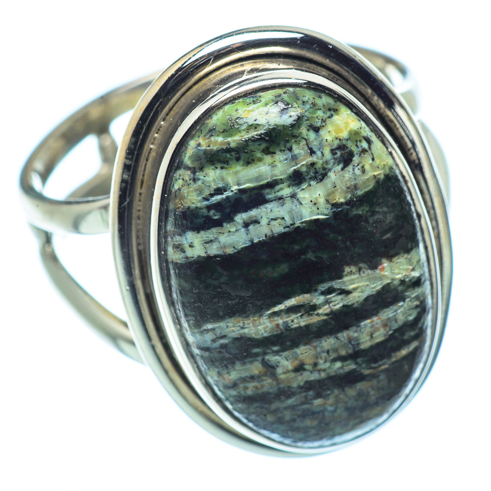 Lizard Jasper Rings handcrafted by Anasilvercos - RING37800