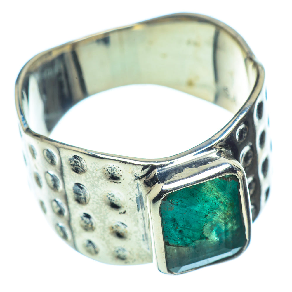 Green Sillimanite Rings handcrafted by Anasilvercos - RING37883