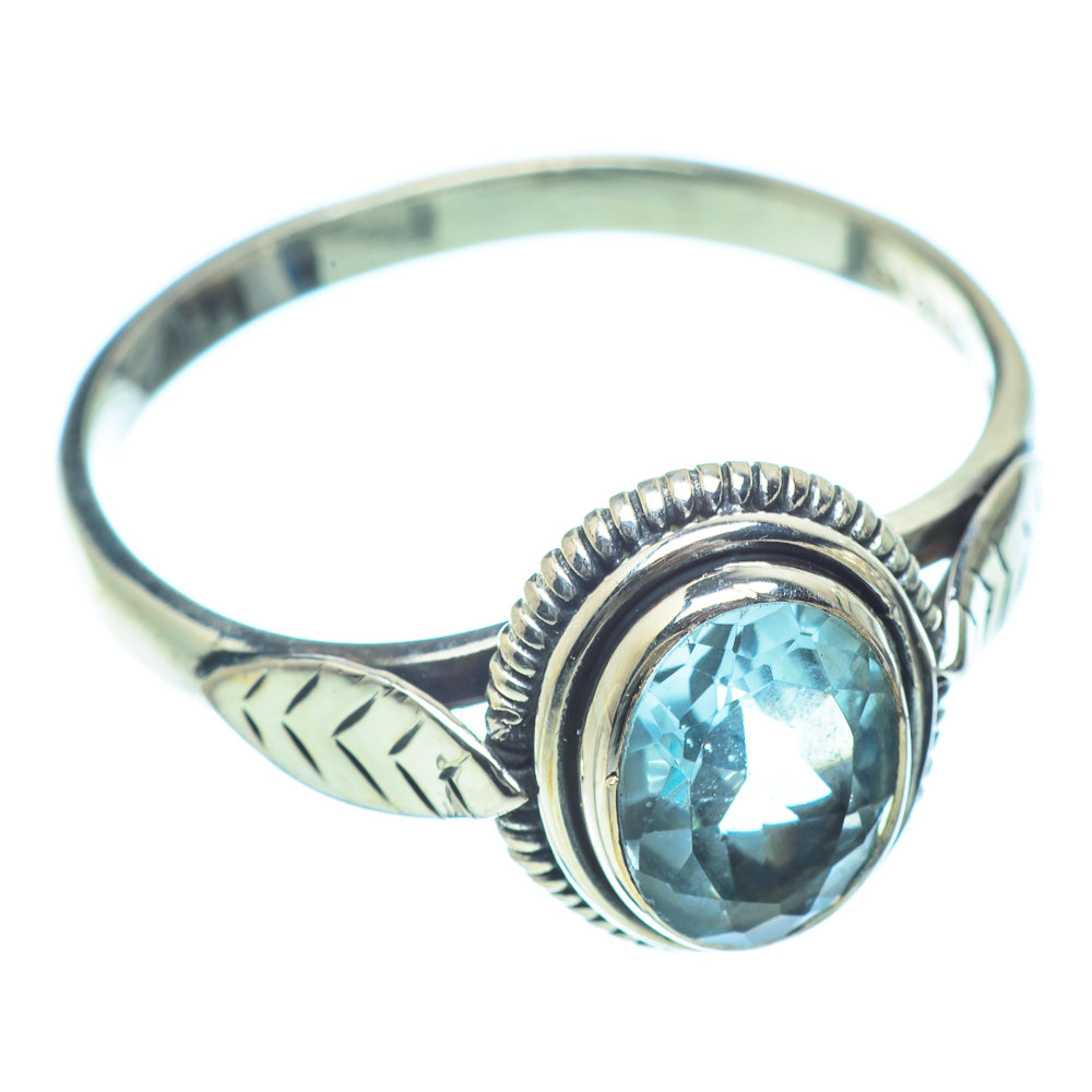 Blue Topaz Rings handcrafted by Anasilvercos - RING38417