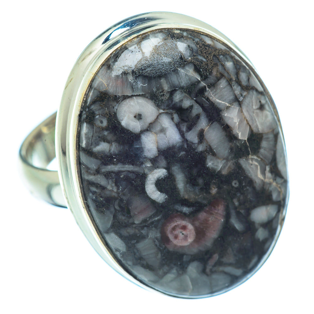 Crinoid Fossil Rings handcrafted by Anasilvercos - RING38466