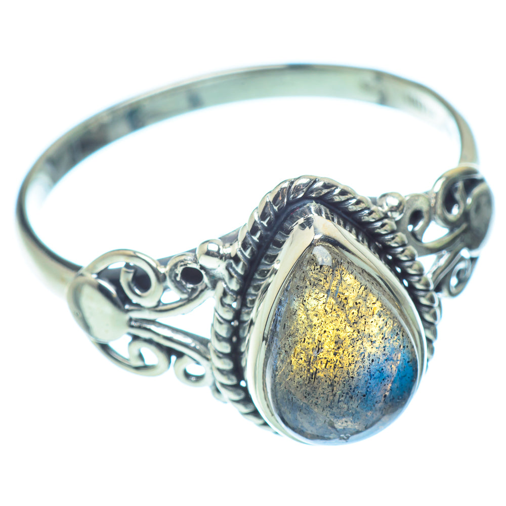 Labradorite Rings handcrafted by Anasilvercos - RING38585